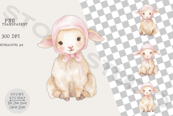 Download Blush Pink Lamb Baby Shower Nursery Art - Art Collection