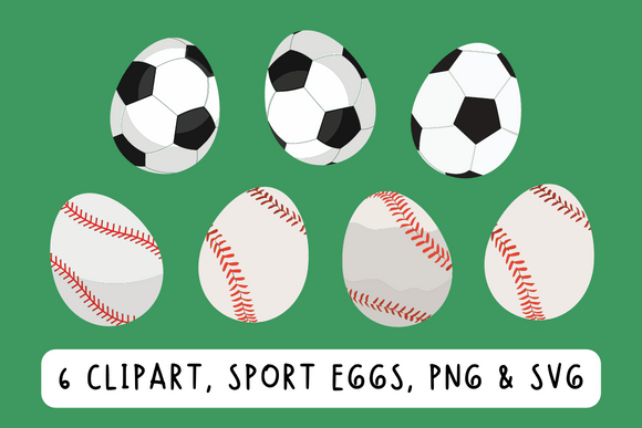 Download Baseball Soccer Easter Egg Clipart - Art Collection