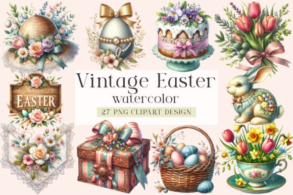Download Vintage Easter Clipart - Art Collection
