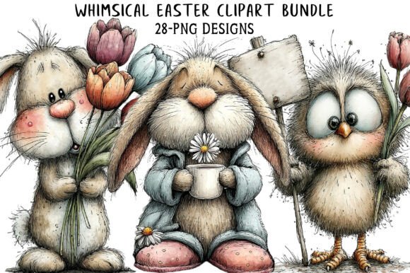 Download Whimsical Easter Clipart - Art Collection