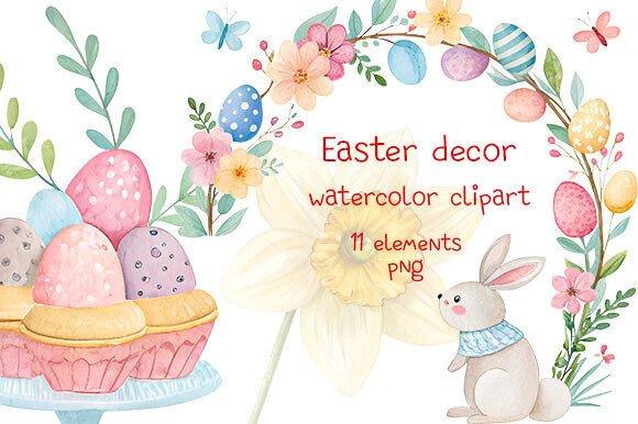 Download Easter Decor, Watercolor, Clipart - Art Collection