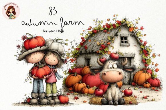 Download Autumn Farm PNG Clipart Bundle - Art Collection