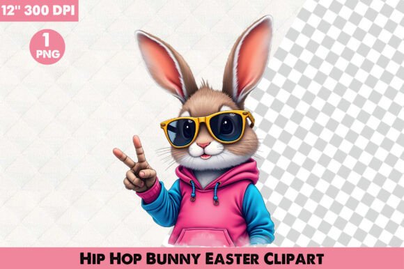 Download Hip Hop Bunny Easter Clipart - Art Collection