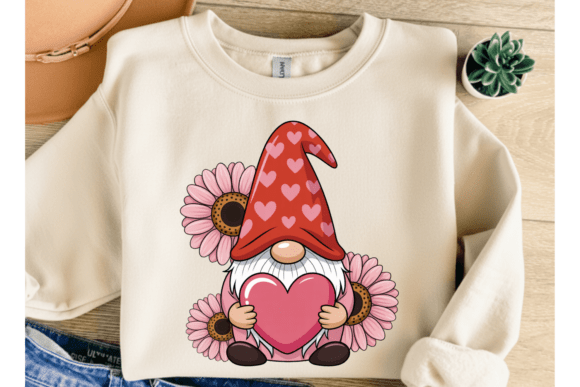 Download Cute Gnome Holding Heart PNG - Art Collection