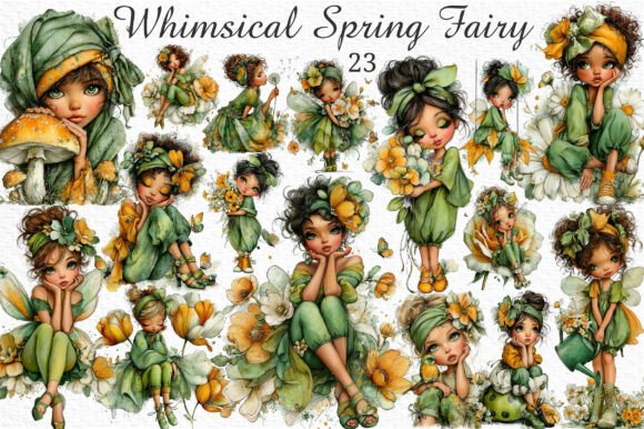 Download Whimsical Spring Fairy Clipart Png - Art Collection