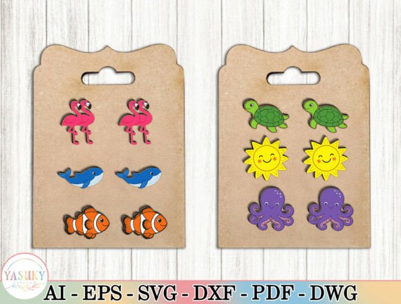Download Summer Stud Earrings Laser Cut Files Svg - Files svg Collection