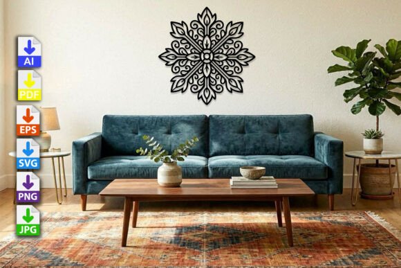 Download Snowflake Mandala Wall Art Color - Art Collection