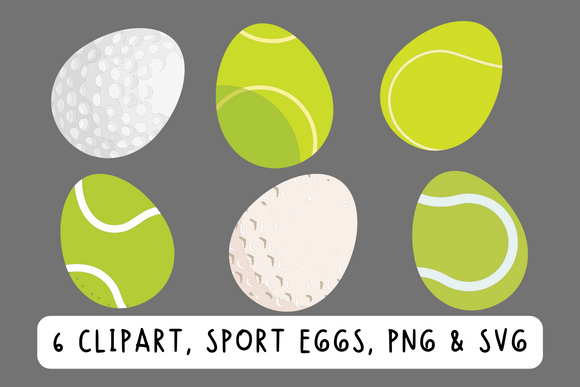 Download Golf and Tennis Easter Egg Clipart - Art Collection
