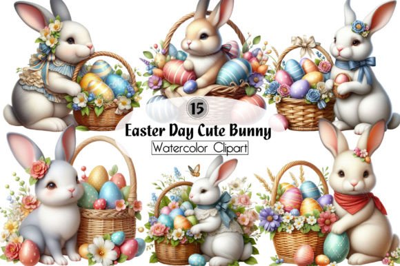 Download Easter Day Cute Bunny Clipart - Art Collection