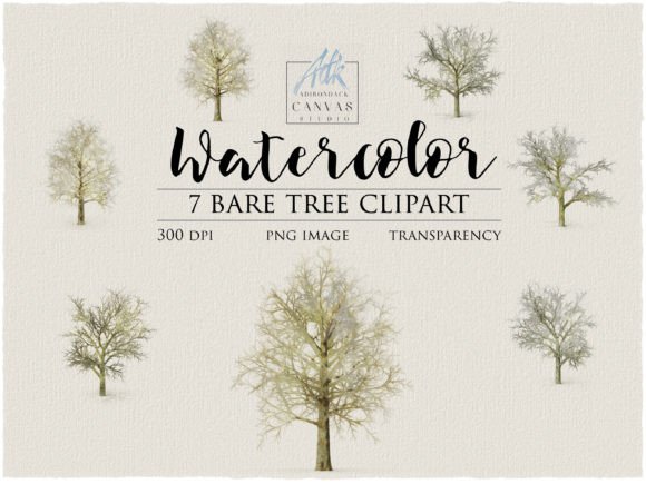 Download Watercolor Bare Trees Clipart - Art Collection
