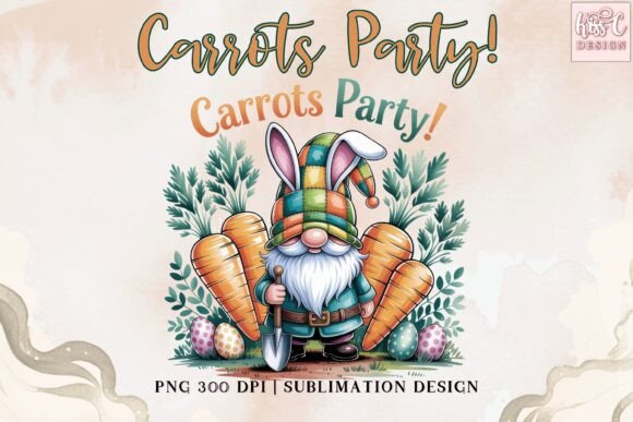 Download Easter Carrots Party PNG Illustration - Art Collection