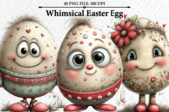 Download Whimsical Easter Egg Clipart - Art Collection