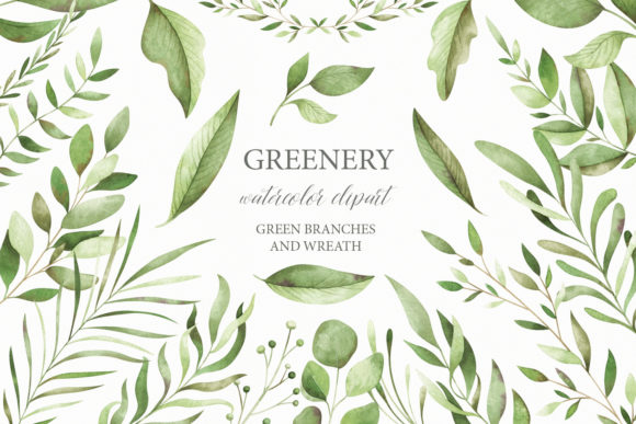 Download Watercolor Greenery Clipart - Art Collection