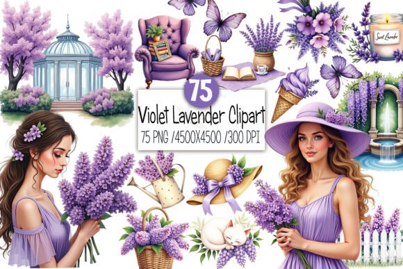 Download Countryside Lavender Clipart - Art Collection