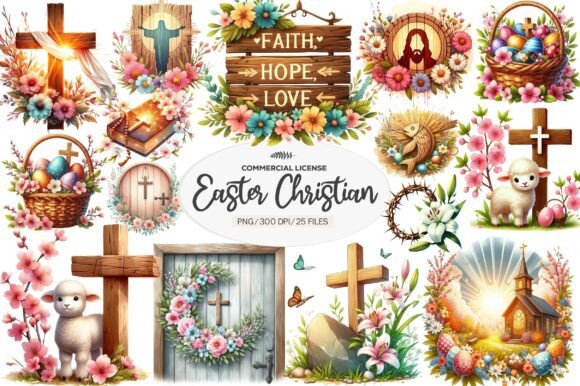 Download Christian Rustic Easter Clipart - Art Collection