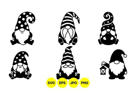 Download Cute Holiday Gnome Clipart Pack - Art Collection