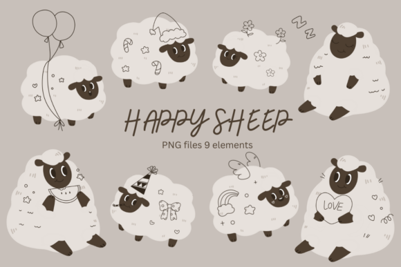 Download Sheep Cute Cartoon Baby Shower Clipart - Art Collection