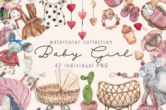 Download Watercolor Baby Girl Clipart - Art Collection