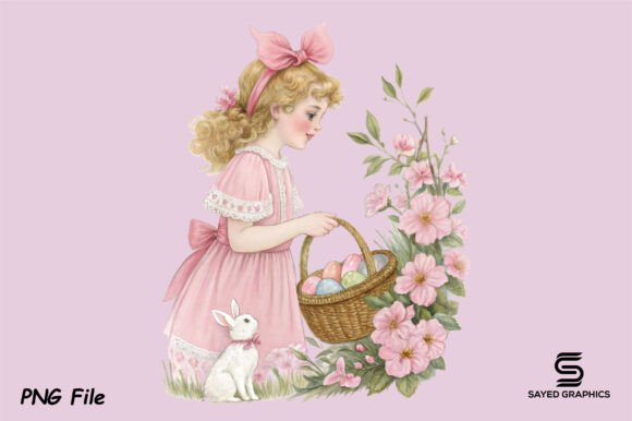 Download Spring Flowers Vintage Easter Clipart - Art Collection