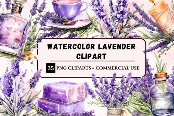 Download Watercolour Lavender Clipart - Art Collection
