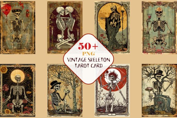 Download Skeleton Tarot Card Clipart, Volume: 1 - Art Collection