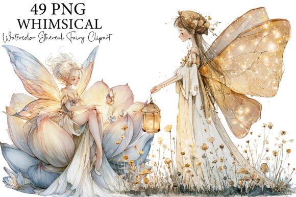 Download Whimsical Ethereal Fairy Clipart Bundle - Art Collection