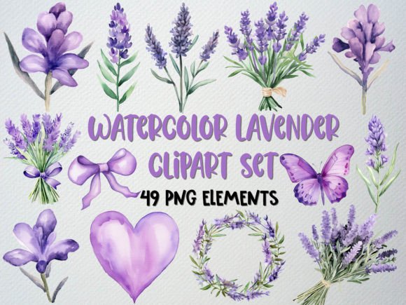 Download Watercolor Lavender Clipart, Floral Png - Art Collection