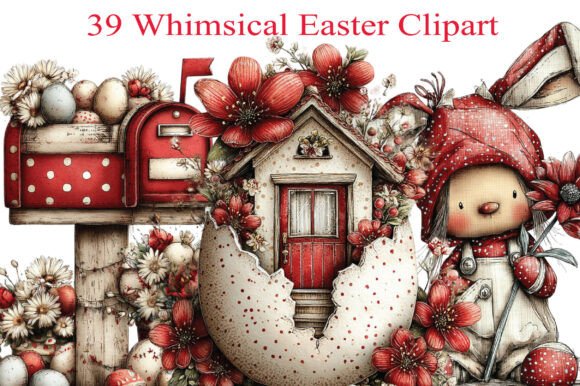 Download Whimsical Easter Clipart Bundle - Art Collection