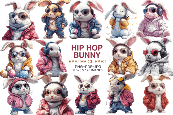 Download Hip Hop Bunny Easter Clipart - Art Collection