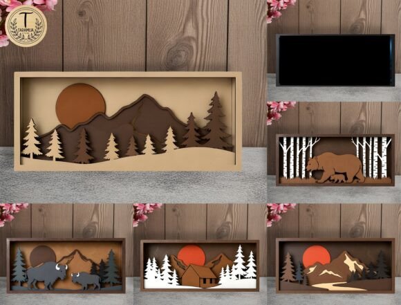 Download 3D Landscape Laser Cut Files Svg Bundle - Files svg Collection