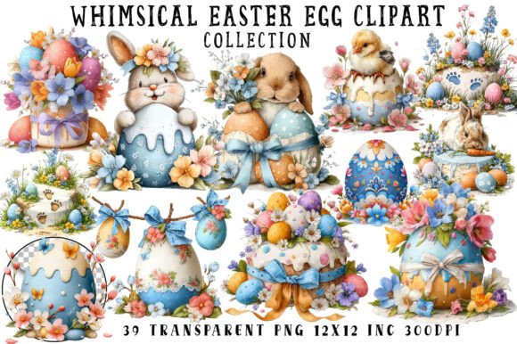 Download Whimsical Easter Egg Clipart - Art Collection