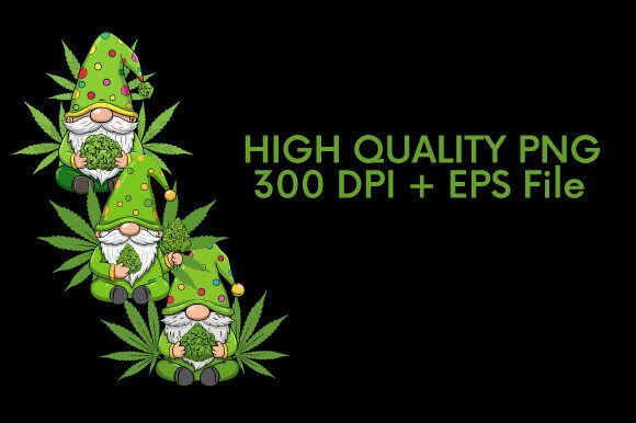 Download Cheerful Gnome Cannabis Clipart Bundle - Art Collection