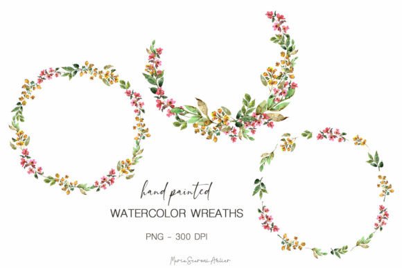 Download Wreaths Spring Watercolor Clipart - Art Collection