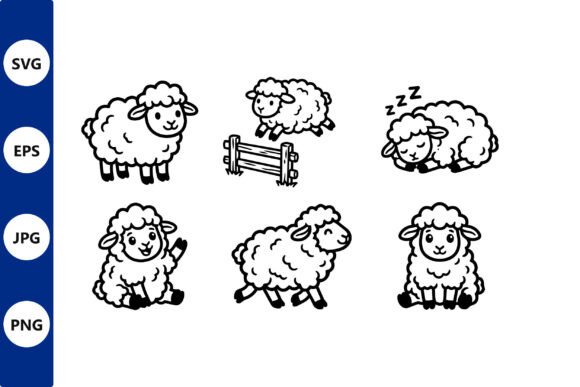 Download Cute Sheep Clipart Collection for Kids - Art Collection