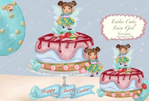 Download Easter Cakes Clipart,Fairy Easter PNG - Art Collection