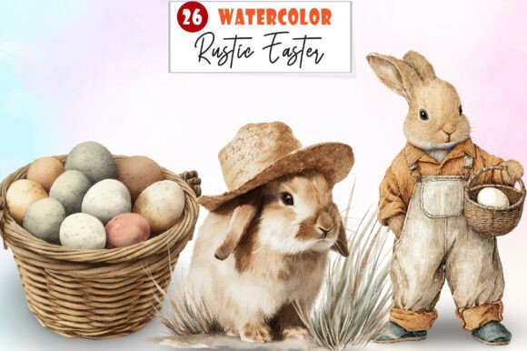 Download Rustic Easter Clipart PNG - Art Collection