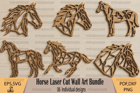 Download Horse Laser Cut Wall Art Bundle - Art Collection