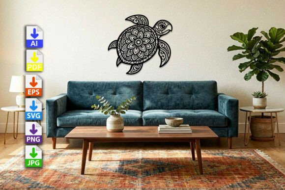 Download Sea Turtle Mandala Wall Art V1 - Art Collection