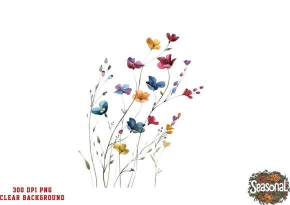 Download Watercolor Wildflower Png Clipart - Art Collection