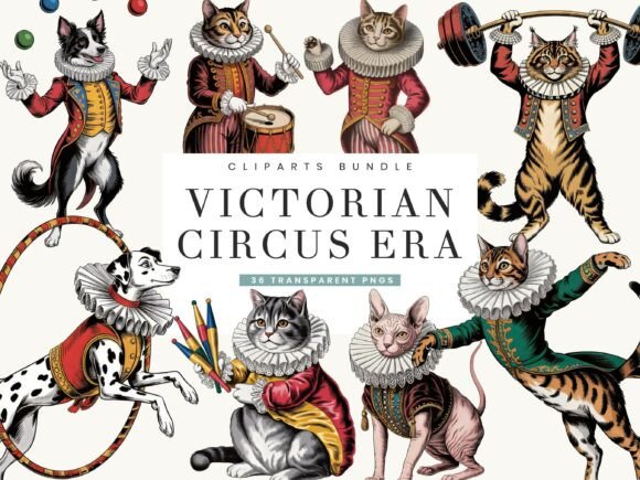 Download Victorian Circus Era Animal Clipart - Art Collection