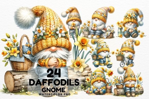 Download Daffodils Flower Spring Gnome Clipart - Art Collection