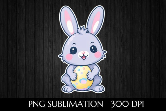 Download Cartoon Easter Bunny Holding Egg - Art Collection