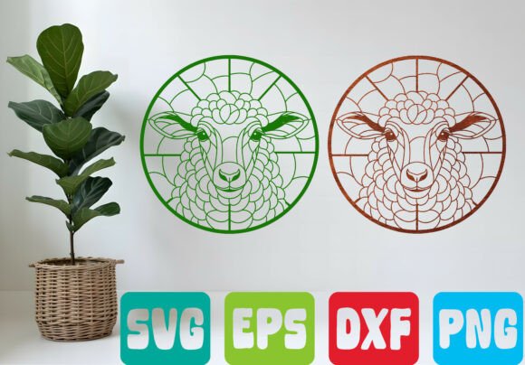 Download Sheep SVG Stained Glass Animal Art - Art Collection