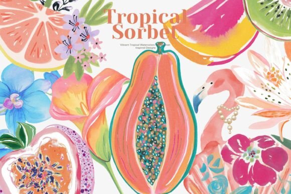 Download Tropical Watercolor Clipart Bundle - Art Collection