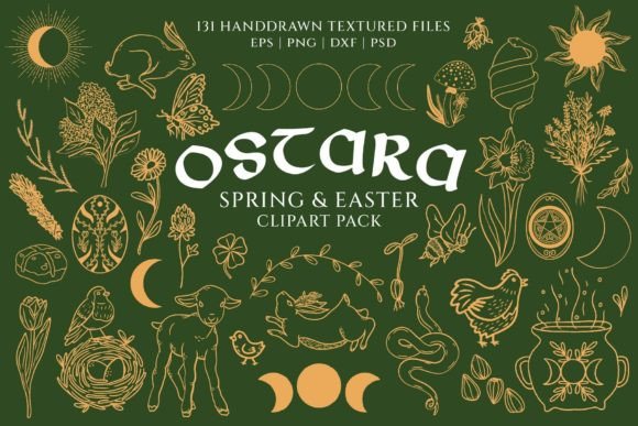 Download Ostara, Spring, Easter Clipart Bundle - Art Collection