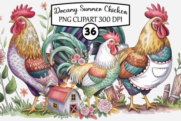 Download Dreamy Summer Chicken Barn Clipart - Art Collection