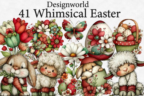 Download Whimsical Easter Clipart - Art Collection