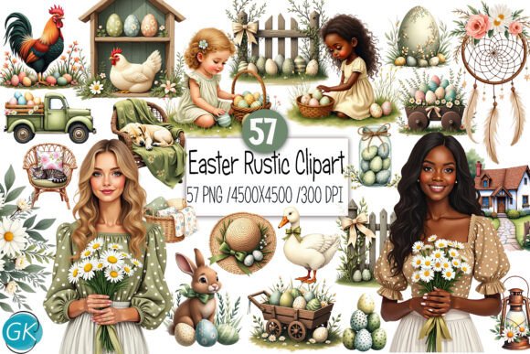 Download Rustic Easter Clipart - Art Collection