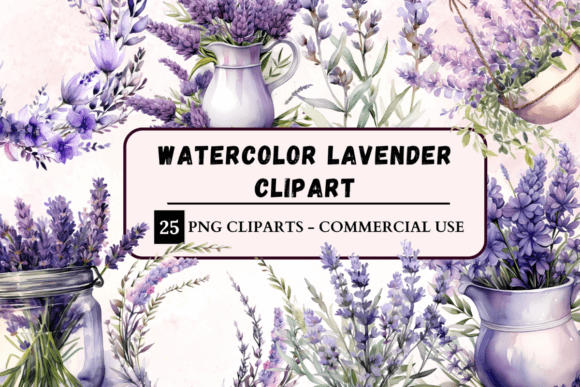 Download Watercolour Lavender Clipart - Art Collection