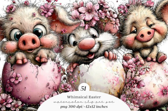Download Whimsical Easter Clipart - Art Collection